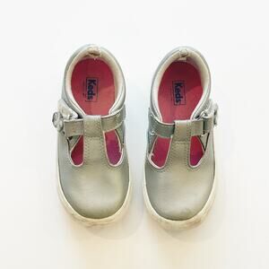 Silver T-strap Keds 8.5W